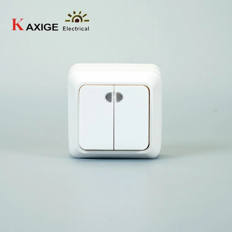 73B 2 Gang Switch With Lamp Indicator